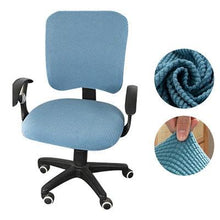 Load image into Gallery viewer, Thicken Solid Office Computer Chair Cover Spandex Split Seat Cover Universal Office Anti-dust Armchair Cover Protective &amp; Stretchable Universal Chair Covers Stretch Rotating Chair Slipcover
