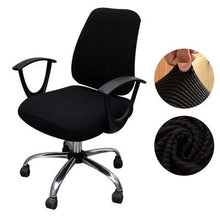 Load image into Gallery viewer, Thicken Solid Office Computer Chair Cover Spandex Split Seat Cover Universal Office Anti-dust Armchair Cover Protective &amp; Stretchable Universal Chair Covers Stretch Rotating Chair Slipcover
