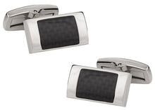 Load image into Gallery viewer, Titanium Carbon Fiber Cufflinks
