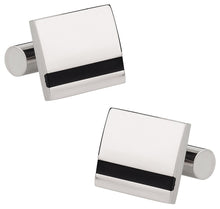 Load image into Gallery viewer, Titanium Stripe Cufflinks
