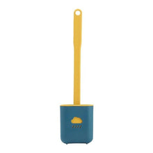 Load image into Gallery viewer, Toilet Brush Holder Sets Wall Hanging Household Floor Standing Soft Bristle Head Bathroom Cleaning Accessories Toilet Brush Set, Silicone Toilet Brush with Holder Wall Mounted With Toilet Bowl Brush And Holder Bendable Brush Head Holder Quickly Drying
