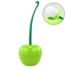 Load image into Gallery viewer, Toilet brush New Lovely Cherry Shape Lavatory Brush Toilet Brush Holder Set Toilet Cherry Shape Toilet Brush Standing Toilet Brush Set Compact Household Bathroom Cherry Toilet Brush
