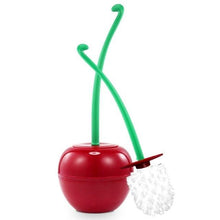 Load image into Gallery viewer, Toilet brush New Lovely Cherry Shape Lavatory Brush Toilet Brush Holder Set Toilet Cherry Shape Toilet Brush Standing Toilet Brush Set Compact Household Bathroom Cherry Toilet Brush

