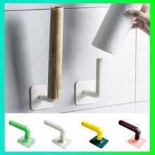 Load image into Gallery viewer, Toilet Paper Holder Hole-Free Tissue Rack Wall-Mounted Shelf Kitchen Bathroom Roll Paper Storage Window Handles Plastic Rustproof Paper Roll Holder No Drilling Easy To Install The Bathroom Accessory Suitable For Office Kitchen Bathroom
