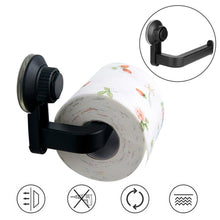 Load image into Gallery viewer, Toilet Paper Holder Super Storage Suction Cup Wall Mount Removable Rack Suction Cup Toilet Paper Holder  Wall Mount Plastic Tissue Roll Dispenser For Bathroom And Kitchen
