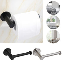 Load image into Gallery viewer, Toilet Wall Mount Toilet Paper Holder Stainless Steel Bathroom Kitchen Roll Paper Accessory Tissue Towel Accessories  Holders Modern Paper Roll Holder Wall Mount Tissue Roll Rack
