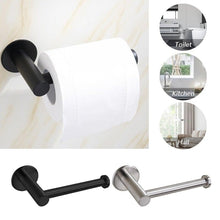 Load image into Gallery viewer, Toilet Wall Mount Toilet Paper Holder Stainless Steel Bathroom Kitchen Roll Paper Accessory Tissue Towel Accessories  Holders Modern Paper Roll Holder Wall Mount Tissue Roll Rack
