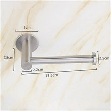 Load image into Gallery viewer, Toilet Wall Mount Toilet Paper Holder Stainless Steel Bathroom Kitchen Roll Paper Accessory Tissue Towel Accessories Holders  Tissue Roll Holders Dispenser And Hangers Wall Mounted For Bathroom  Kitchen Stainless Steel
