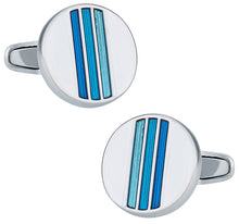 Load image into Gallery viewer, Tonal Blue Cufflinks
