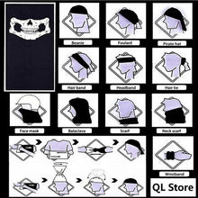 Load image into Gallery viewer, Top Quality Cycling Mask Headwear Halloween Skull Wrap Scarf Warm Washable Headband Breathable Running Bandana Outdoor Sports Equipment
