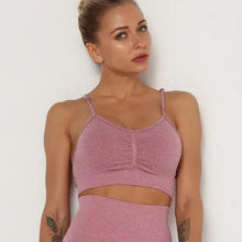Load image into Gallery viewer, Push Up Sports Tops Fitness For Women And Girls Sport Female Sport Gym Top Padded Gym Brassiere Sports
