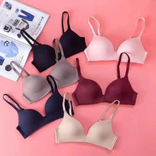 Load image into Gallery viewer, Seamless Bras for Women Push Up Bra No Wire Brassiere A B Cup Underwear Bra Three Quarters 3/4 Cup Thin Soft
