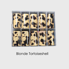Load image into Gallery viewer, Tortoiseshell Amber Nails Tortoise Shell Nail Art Foil Transfer Decals Wraps Tips Nail Manicure Decorations Leopard Nail Foil Transfer Stickers Leopard Snake Laser Gold Design Nail Foil Decals Art Sticker for Women Manicure Tips
