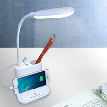 Load image into Gallery viewer, Touch Dimmable LED Desk Lamp 10W Wireless Charging/USB  Charging Table Light for Children Kids Reading Study Bedside Bedroom Decorative Table Lamp Cute Study Lamps for Bedroom Décor
