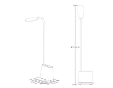 Load image into Gallery viewer, Touch Dimmable LED Desk Lamp 10W Wireless Charging/USB  Charging Table Light for Children Kids Reading Study Bedside Bedroom Decorative Table Lamp Cute Study Lamps for Bedroom Décor
