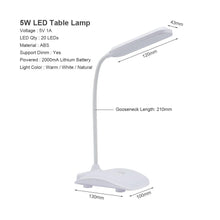 Load image into Gallery viewer, Touch LED Desk Lamps Built-in Lithium Battery USB Charging Natural Warm White Dimmable Night Lights For Bedroom Bedside Decorative Table Lamp Cute Study Lamps for Bedroom Décor
