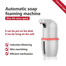 Load image into Gallery viewer, Touchless Automatic Soap Dispenser USB Charging Smart Foam Machine Infrared Sensor Foam Soap Dispenser Hand Sanitizer Touchless Commercial Easy Refill Soap &amp; Sanitizer Holder Hand Free Sensor Wall Mount Adjustable Liquid Gel
