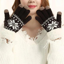 Load image into Gallery viewer, Touchscreen Thick Knitted Full Finger Women Gloves Classic Warm Soft Stylish Gloves For Women

