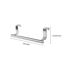 Load image into Gallery viewer, Towel Rack Over Door Towel Bar Hanging Holder Stainless Steel Bathroom Kitchen Cabinet Towel Rag Rack Shelf Hanger Tool Gadget
