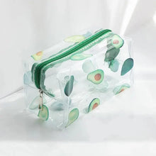 Load image into Gallery viewer, Transparent Flower Print Pencil Case For Students Classic Stationery Case Large Capacity Pencil Bag
