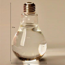 Load image into Gallery viewer, Transparent Glass Bulb Lamp Shape Flower Water Plant Hanging Vase Hydroponic Container Pot For Home Wedding Decoration for Wedding Living Room, Office Party Gift Vase
