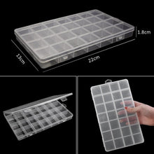 Load image into Gallery viewer, Transparent Plastic Storage Jewelry Box Compartment Adjustable Container For Beads Earring Box For Jewelry Rectangle Box Case Storage Container for Jewelry Beads Earring
