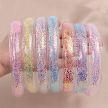 Load image into Gallery viewer, Transparent Quicksand Headbands for Children Kids Girls Fashion Glitter Sequin Teeth Hairbands Bezel Hair Hoops Gorgeous Hair Accessories For Women
