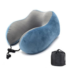 Load image into Gallery viewer, Travel Pillow and Multifunctional Scarf Travel Neck Pillow Soft Scarf Pillow Support Pillow Multifunctional Scarf For Airplane Home Or Office Nap Slow Rebound Space Outdoor Pillow Solid Neckline Cervical Healthcare Muffler Pillows
