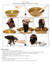Load image into Gallery viewer, Treding Bob Straight Brown Black Ombre Synthetic Wig Natural Short Wig for Women Middle Part Cosplay Wigs Heat Resistant Wigs For Black Women Wigs For Cosplay
