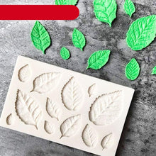 Load image into Gallery viewer, Tree Leaf Mold Silicone Fondant Cake Decorating Tools Chocolate Baking Mould 3D Sugarcraft  Homemade Bakeware 3D Leaf Silicone Mold For Chocolate Candy Sugar Craft Cake Decoration Cupcake Decoration
