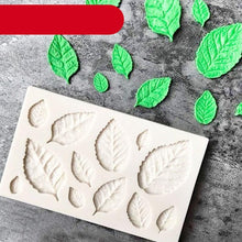Load image into Gallery viewer, Tree Leaf Mold Silicone Fondant Cake Decorating Tools Chocolate Baking Mould 3D Sugarcraft  Homemade Bakeware 3D Leaf Silicone Mold For Chocolate Candy Sugar Craft Cake Decoration Cupcake Decoration
