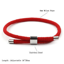 Load image into Gallery viewer, Trendy Bracelet Mens Women Adjustable Red Distance Couple Yoga Meditation Bracelet Nautical Braided Handmade Rope String Adjustable Friendship Bracelets For Men Women Unisex Bracelets
