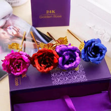 Load image into Gallery viewer, Trendy Flower Gift for Loved ones 24K Gold Rose Gift Big Rose with Gift Box Best Gift for Girlfriend Valentines Day
