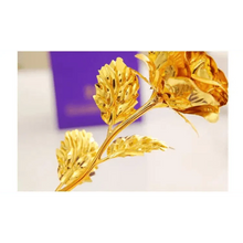 Load image into Gallery viewer, Trendy Flower Gift for Loved ones 24K Gold Rose Gift Big Rose with Gift Box Best Gift for Girlfriend Valentines Day
