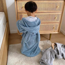 Load image into Gallery viewer, Trendy Rabbit Cartoon Bathrobes For Girls Boys Unisex Soft Hooded And Comfortable Kids Vintage Design Bathrobes
