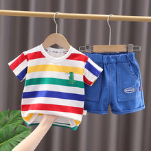 Load image into Gallery viewer, Trendy Summer Outfit for Boys | Two-Piece Set - # BAAA71710021 &amp; BOAA11310013
