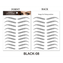 Load image into Gallery viewer, Trendy Waterproof  1 Piece Hair-liked Authentic Eyebrow Tattoo Sticker Waterproof Cosmetics Long Lasting Makeup False Eyebrows Stickers
