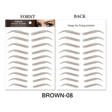 Load image into Gallery viewer, Trendy Waterproof  1 Piece Hair-liked Authentic Eyebrow Tattoo Sticker Waterproof Cosmetics Long Lasting Makeup False Eyebrows Stickers
