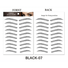 Load image into Gallery viewer, Trendy Waterproof  1 Piece Hair-liked Authentic Eyebrow Tattoo Sticker Waterproof Cosmetics Long Lasting Makeup False Eyebrows Stickers
