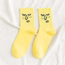 Load image into Gallery viewer, Trendy Women Candy Colors Casual Funny Socks Girl Socks Unisex Women Socks Stylish Socks Funny socks Cute Cool Colorful Cotton socks for Women and Men Cozy Gifts

