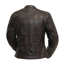 Load image into Gallery viewer, Trickster Womens Motorcycle Leather Jacket
