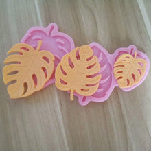 Load image into Gallery viewer, Tropical Theme Palm Leaves Leaf Fondant Tools Gummy Silicone Molds Cake Decorating Mould Gumpaste Craft Baking Pan Leaves Silicone Fondant Mold Tropical Leaf Leafage Cake Decorating Mold
