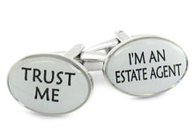 Load image into Gallery viewer, Trust Me Estate Agent Cufflinks
