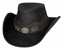 Load image into Gallery viewer, Bullhide Truth Or Consequences - Leather Cowboy Hat
