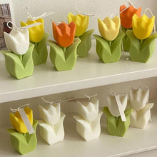 Load image into Gallery viewer, Tulip Candle Aroma Decoration Wedding Souvenir Birthday Gift Decoration Candles Handmade Delicate Tulip Flower Shape Candle  Perfect for Birthday Party Wedding Spa Home Decor
