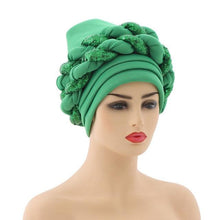 Load image into Gallery viewer, Turbans Pleated Soft Beanie Headwrap Lightweight African Hat Arab Wrap Elegant Muslim Turban Scarf Women Hijabs Hair Accessories Cap bonnet for Women
