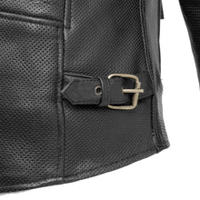 Load image into Gallery viewer, Turbine Men's Motorcycle Perforated Leather Jacket
