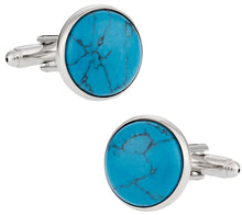 Load image into Gallery viewer, Turquoise Cufflinks
