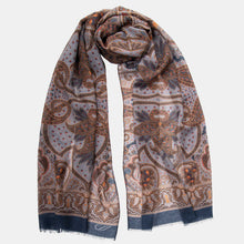 Load image into Gallery viewer, Uffizi - Wool Scarf - Tuscan Blue
