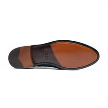 Load image into Gallery viewer, 11-119-NVY TUSCANY Crocodile Penny Loafer, Navy
